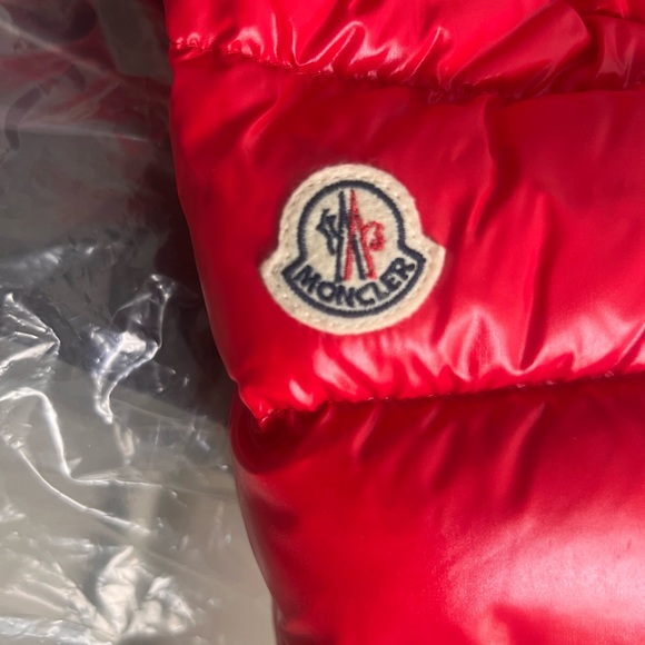 Red Moncler Kids Toddler New Aubert PufferJacket Size 3 NWOT - Picture 5 of 11